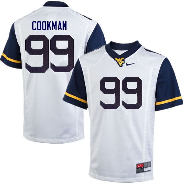 Men #99 Sam Cookman West Virginia Mountaineers College Football Jerseys Sale-White - Click Image to Close